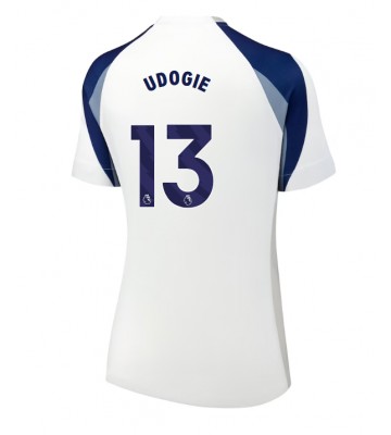 Tottenham Hotspur Destiny Udogie #13 Primera Equipación Mujer 2025-26 Manga Corta